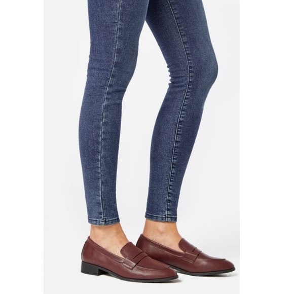 JustFab Burgundy Faux Leather Ramona Loafer - Picture 7 of 10
